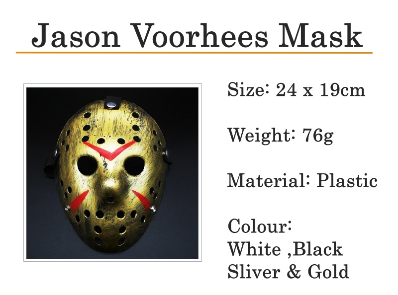 Jason Voorhees Mask Halloween Horror Masks Party Masks Masquerade ...