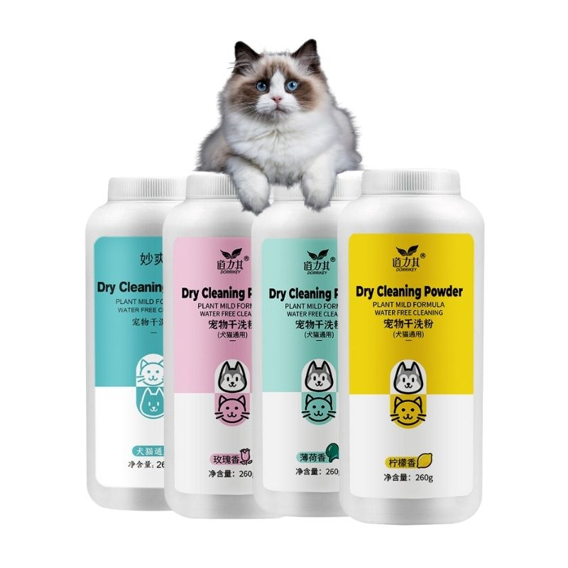 Cat Dry Shampoo Powder Pet Dry Shampoo Cleaning Powder Dog Bathing Syampoo Bedak Kucing Wangi Sabun Kucing Tanpa Air Shopee Malaysia