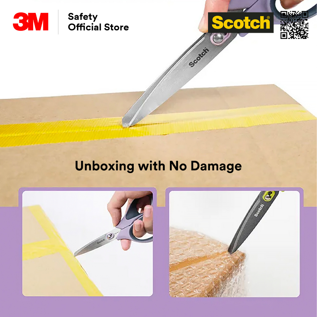 3M Scotch Unboxing Scissors/ Stainless Steel Scissors 1487/ Available