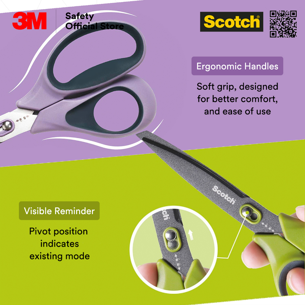 3M Scotch Unboxing Scissors/ Stainless Steel Scissors 1487/ Available