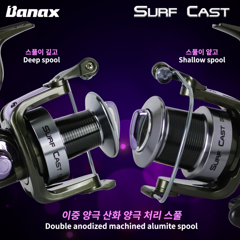 8-10kg Maxdrag) Banax Surf Cast Fishing Reel Surf Reel Long Cast