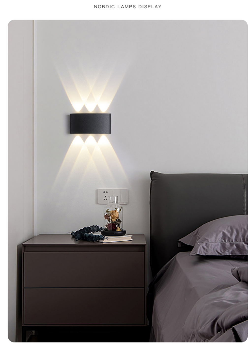 LED Wall Lamp Effect Light Lampu Dinding IP65 Waterproof LED Lighting ...