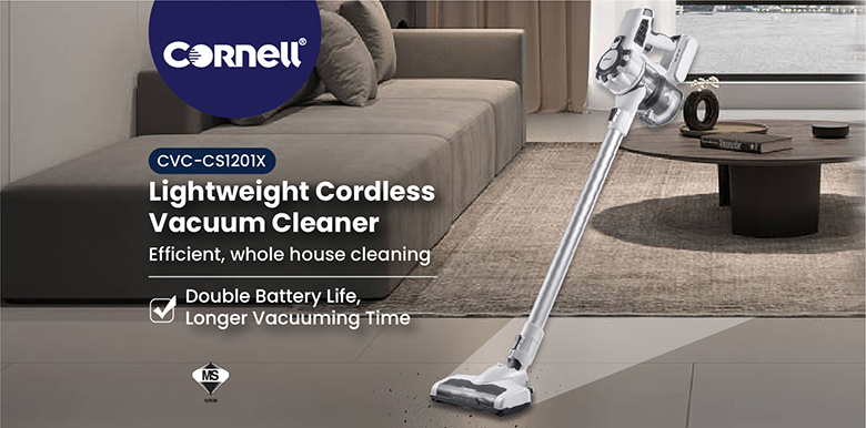 Cornell 12kPA Cordless Vacuum Cleaner CVC CS1201X Shopee Malaysia