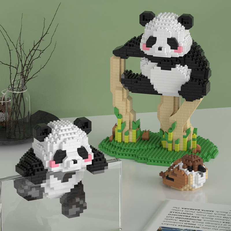 Building Panda Blocks Big Panda Set Block Toys Nano Block Toys 微颗粒/积木 ...