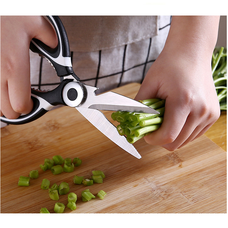 Multipurpose Stainless Steel Kitchen Scissors Free Blade Cover Meat ...
