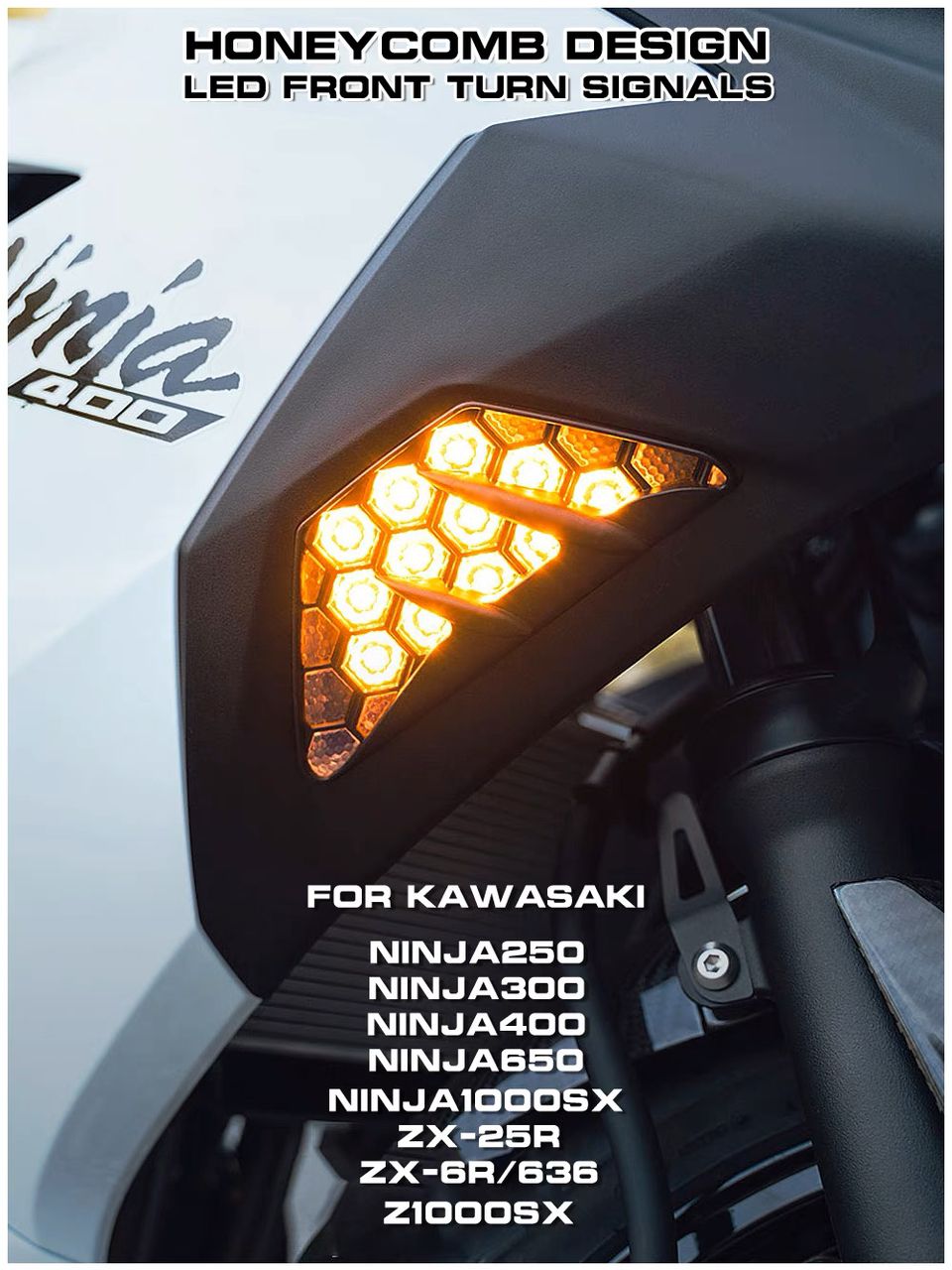 TST HONEY COMB LED FRONT SIGNAL TST DESIGN (PLUG & PLAY