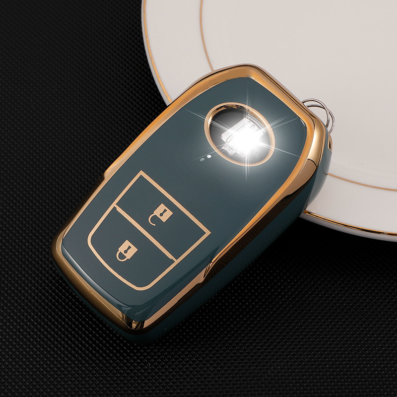 TOYOTA Vios Hilux Vigo Innova 2 Button Car Alarm Remote Control TPU Key ...