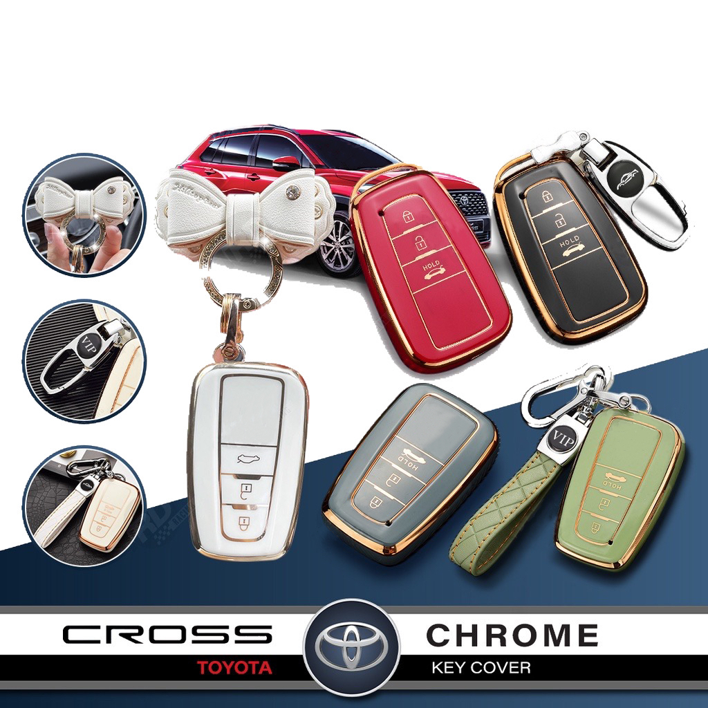 TOYOTA Vios Hilux Vigo Innova 2 Button Car Alarm Remote Control TPU Key ...