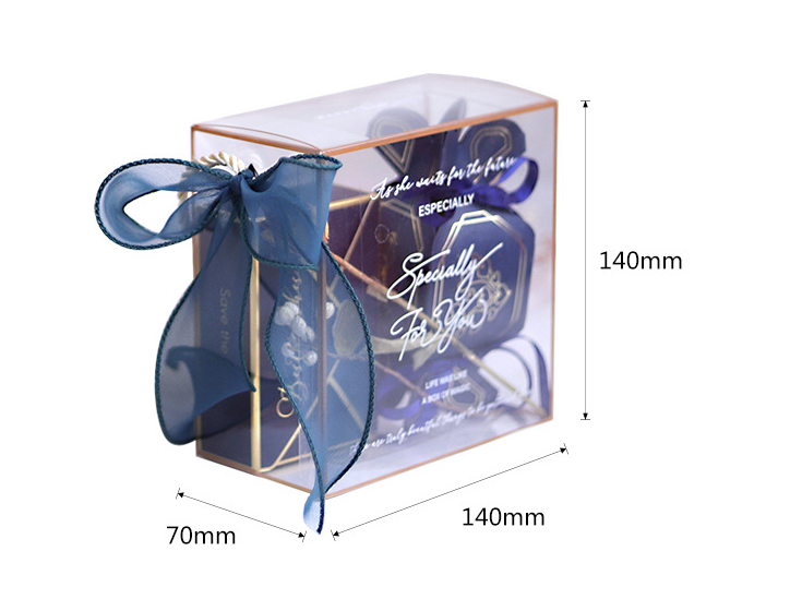 【Ready Stocks】Transparent PVC Handle ribbon gift box elegant candy ...