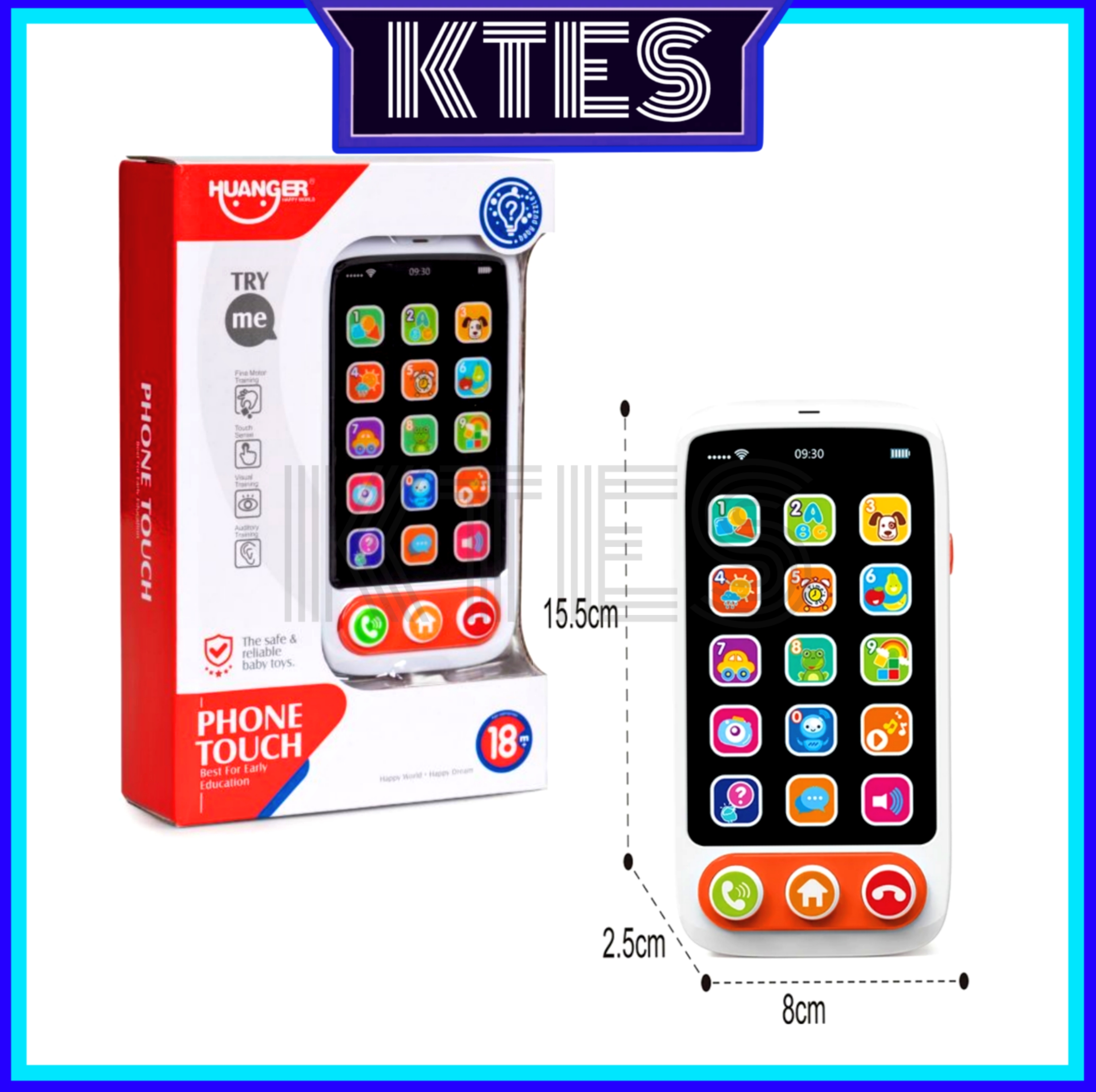 🌈NEW🇲🇾READY STOCK🇲🇾BABY KIDS TOYS LED SMARTPHONE TOUCH PHONE LEARNING ...