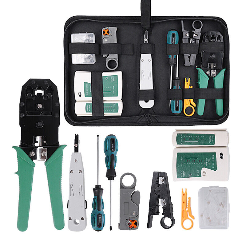 Network Tester Tool Kits Lan Tester RJ45 Cable Tester Wire Cutter ...