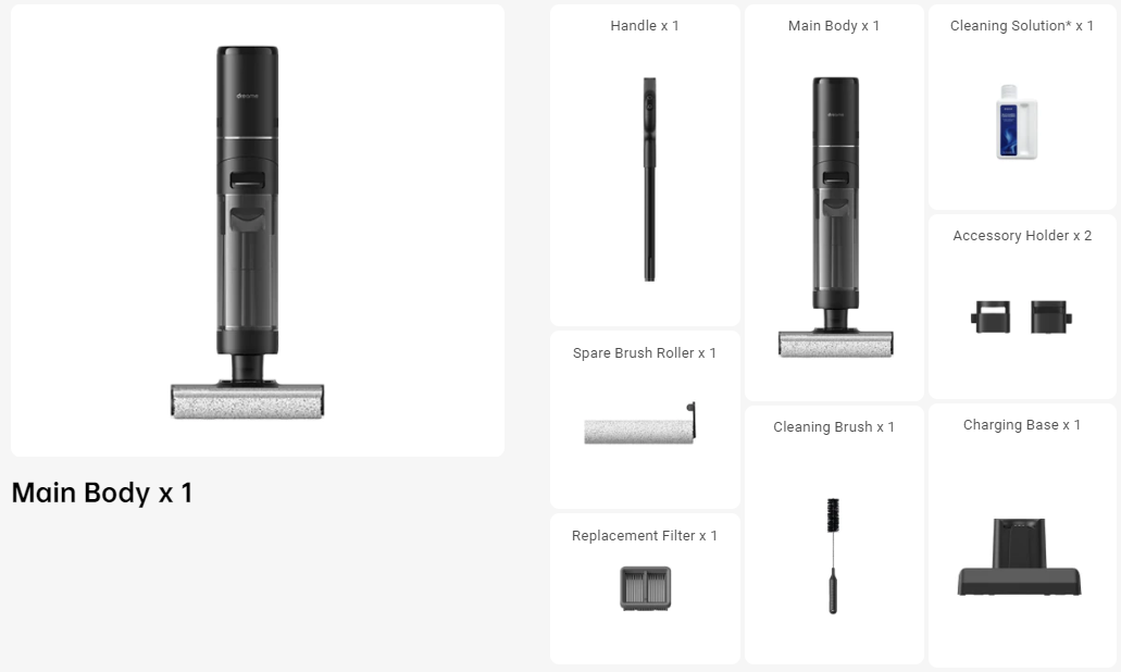 Dreame H12 Pro / H12 Core / H12 Wet and Dry Vacuum Cleaner DualEdge