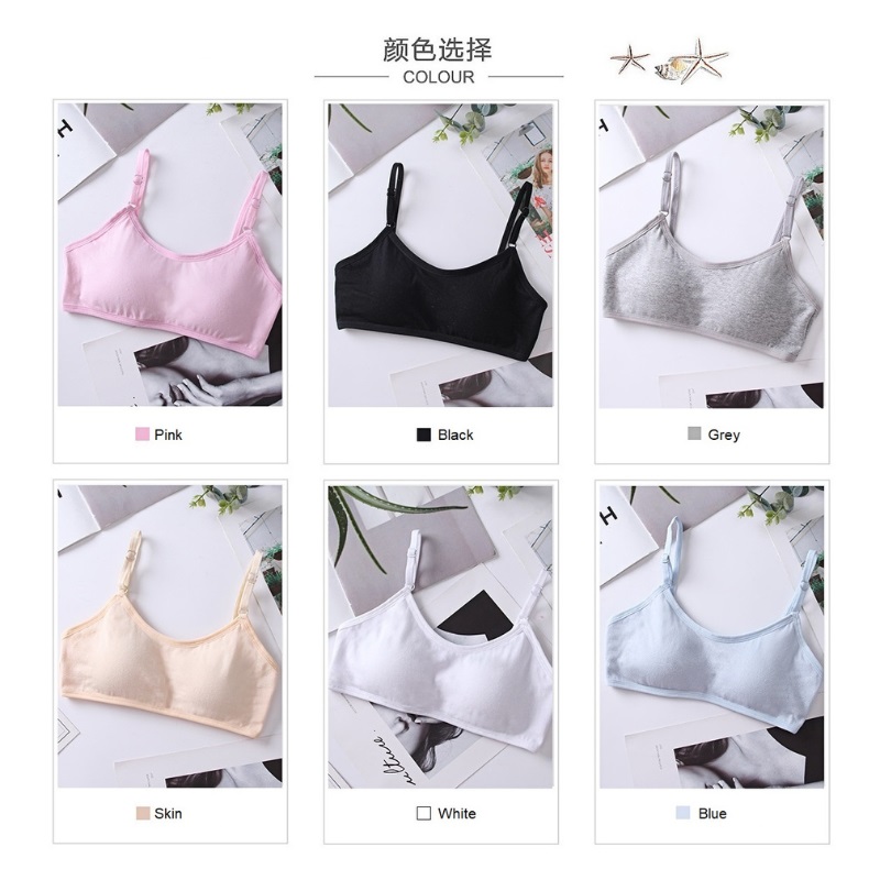Teenage Girl Cotton Training Bra Kids Girls Underwear Children Early ...
