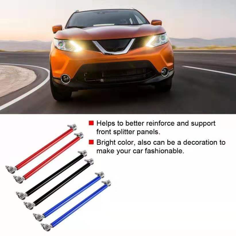 Universal Car 15cm & 20cm Adjustable Front Rear Bumper Lip Splitter Rod ...