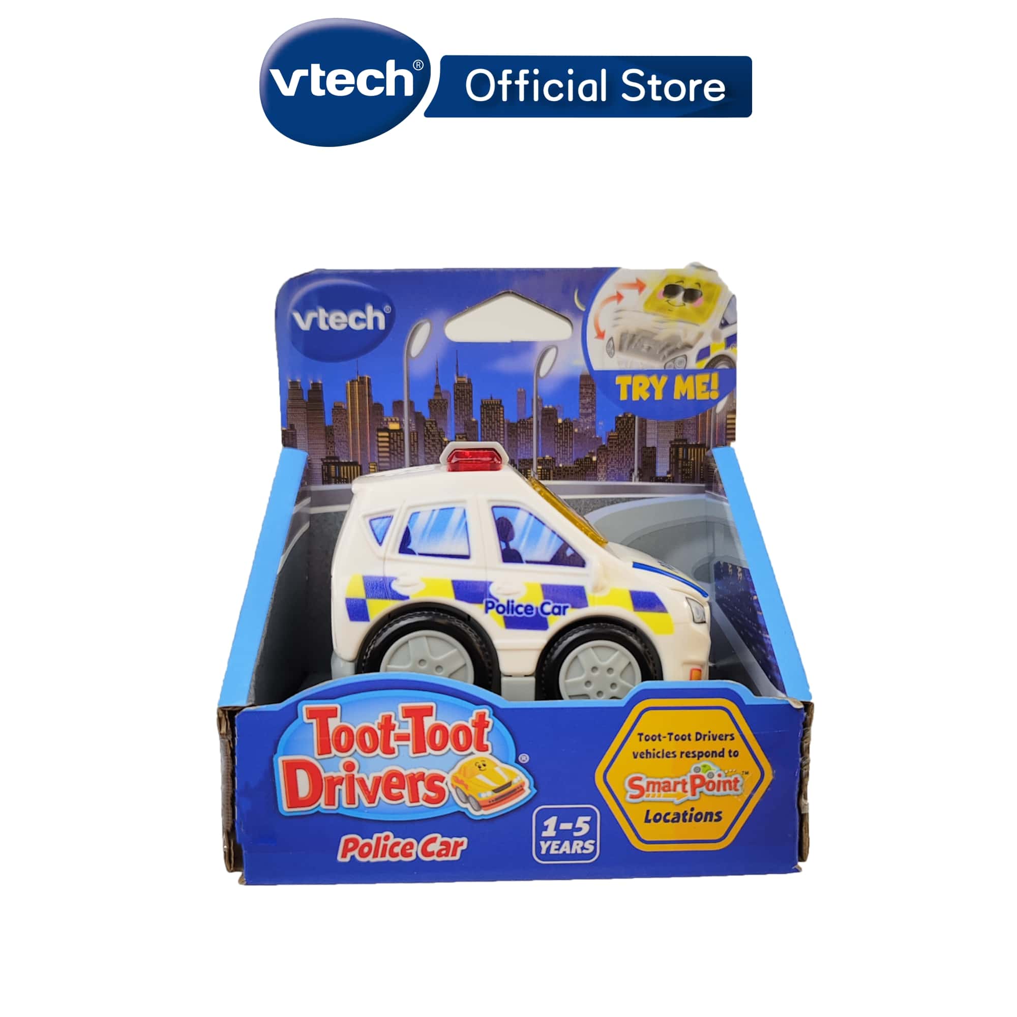 VTech Go!Go!Smart Wheels Police Car Musical Vehicle Toys Baby Boys ...