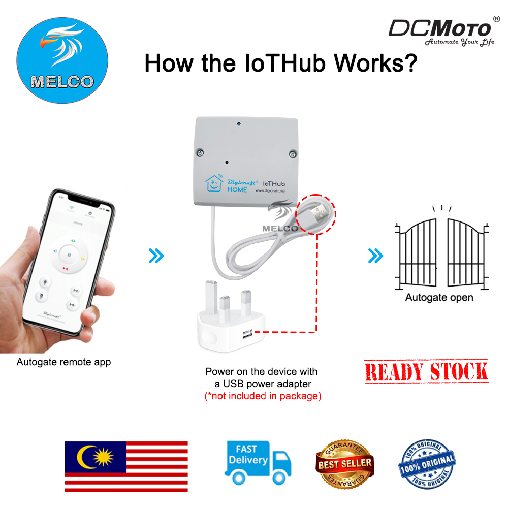 DCMoto DC925 DC975 GFM DT-53820-B IOT HUB wi-fi autogate (Only Can use ...