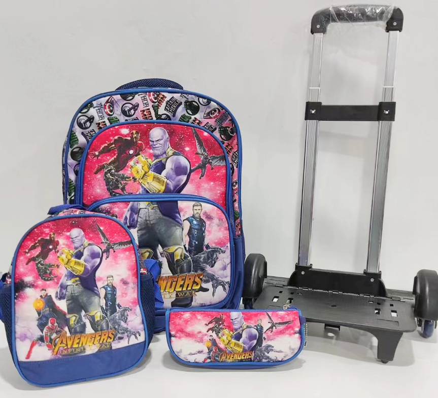 46cm Inch 3 in 1 Cartoon School Backpack Kids Waterproof Bagpack ...