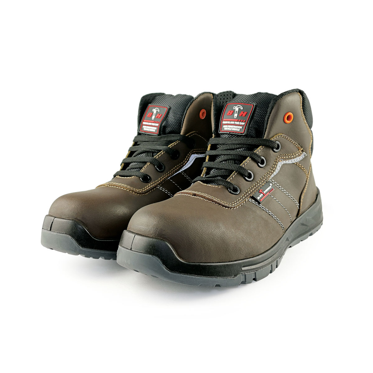 Black Hammer Men Mid Cut with Shoelace Safety Shoes BH1504BI Shopee Malaysia