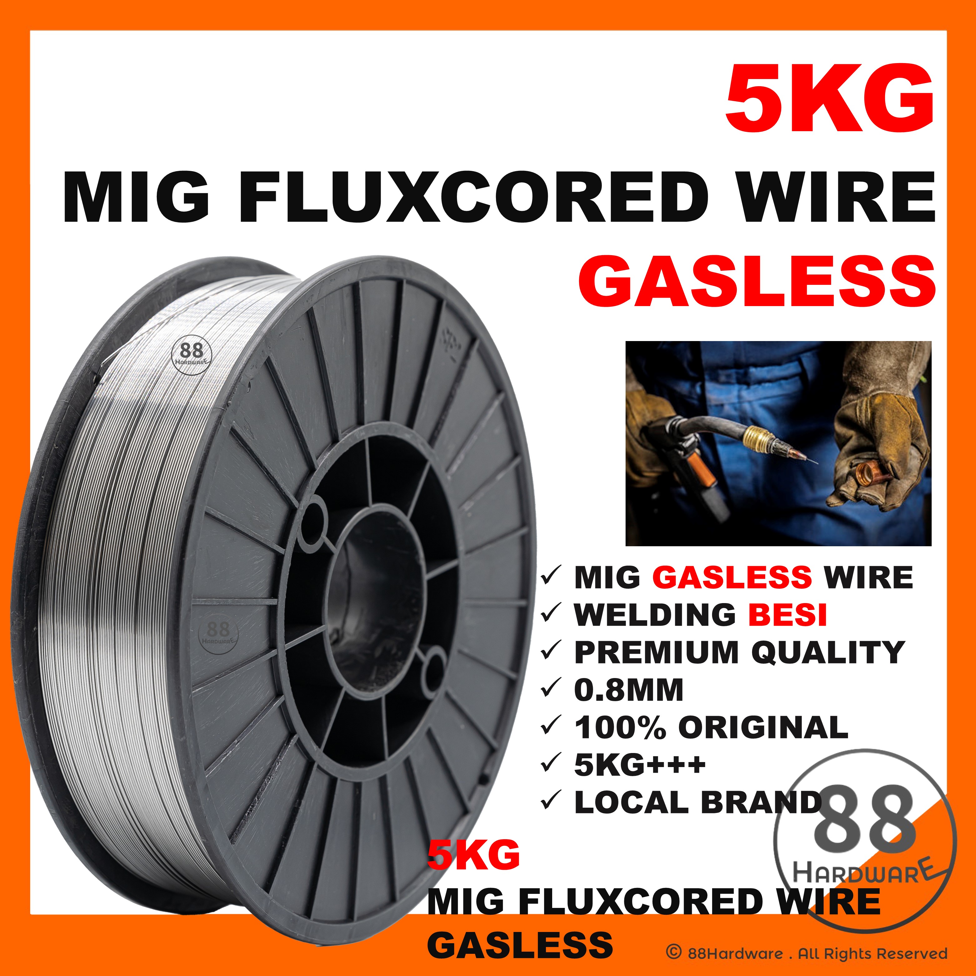 5KG 0.8mm Co2 mig welding wire / mig wire / welding wire / mig wire 5kg / mig wire stainless