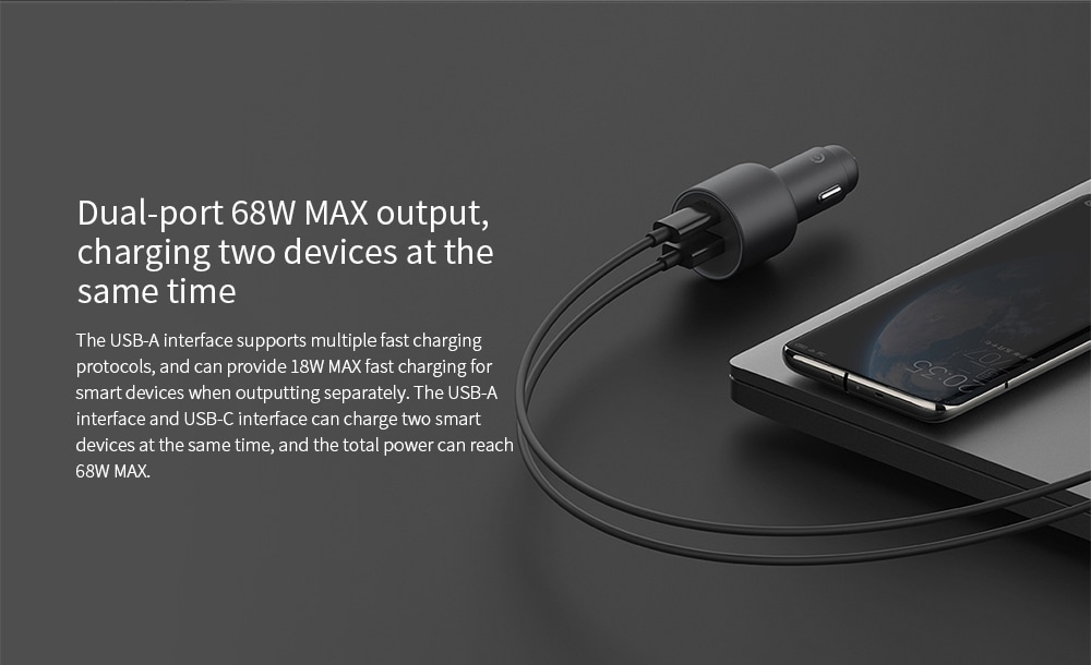 Caricabatteria da auto originale Xiaomi 100W 5V 3A