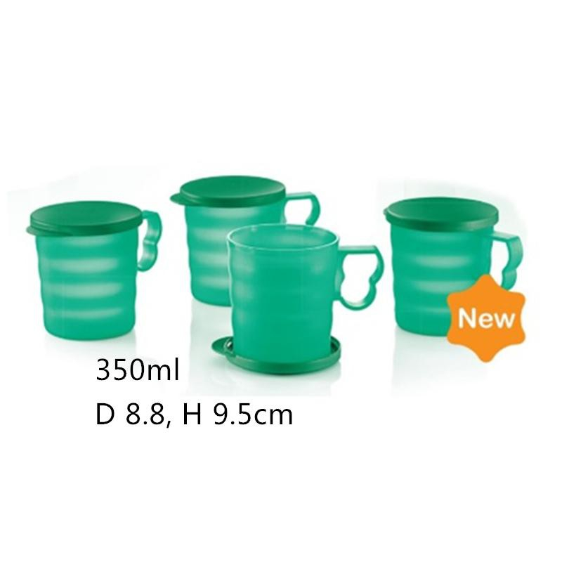 6 Colour: 1pc Only Tupperware Blossom Yellow Orange Mug with seal cover ...