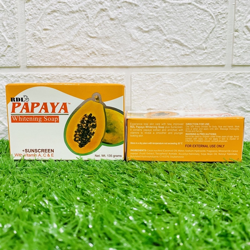 SABUN RDL PAPAYA WHITENING SOAP 135G (100% ORIGINAL PHILIPPINES ...