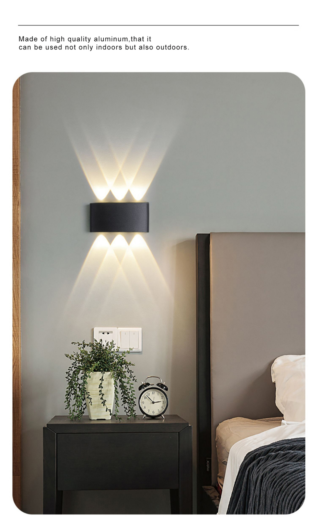LED Wall Lamp Effect Light Lampu Dinding IP65 Waterproof LED Lighting ...