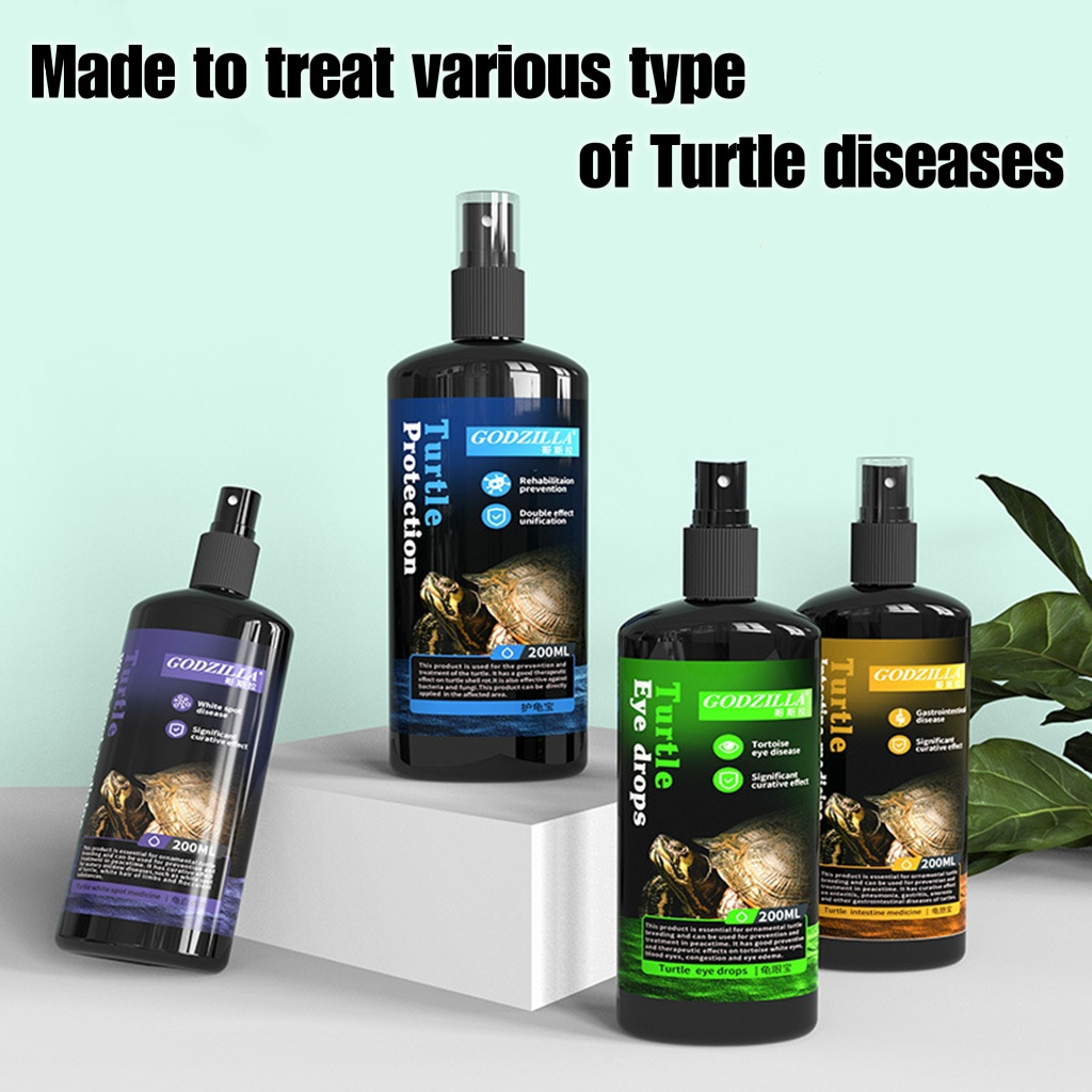 Jonsanty Godzilla Turtle Tortoise White Spot / Eye Drops / Intestine ...