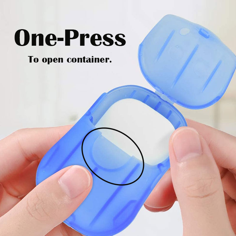 Anti Bacteria Paper Soap Disposable Hand Wash Foaming Sheets Box Travel ...