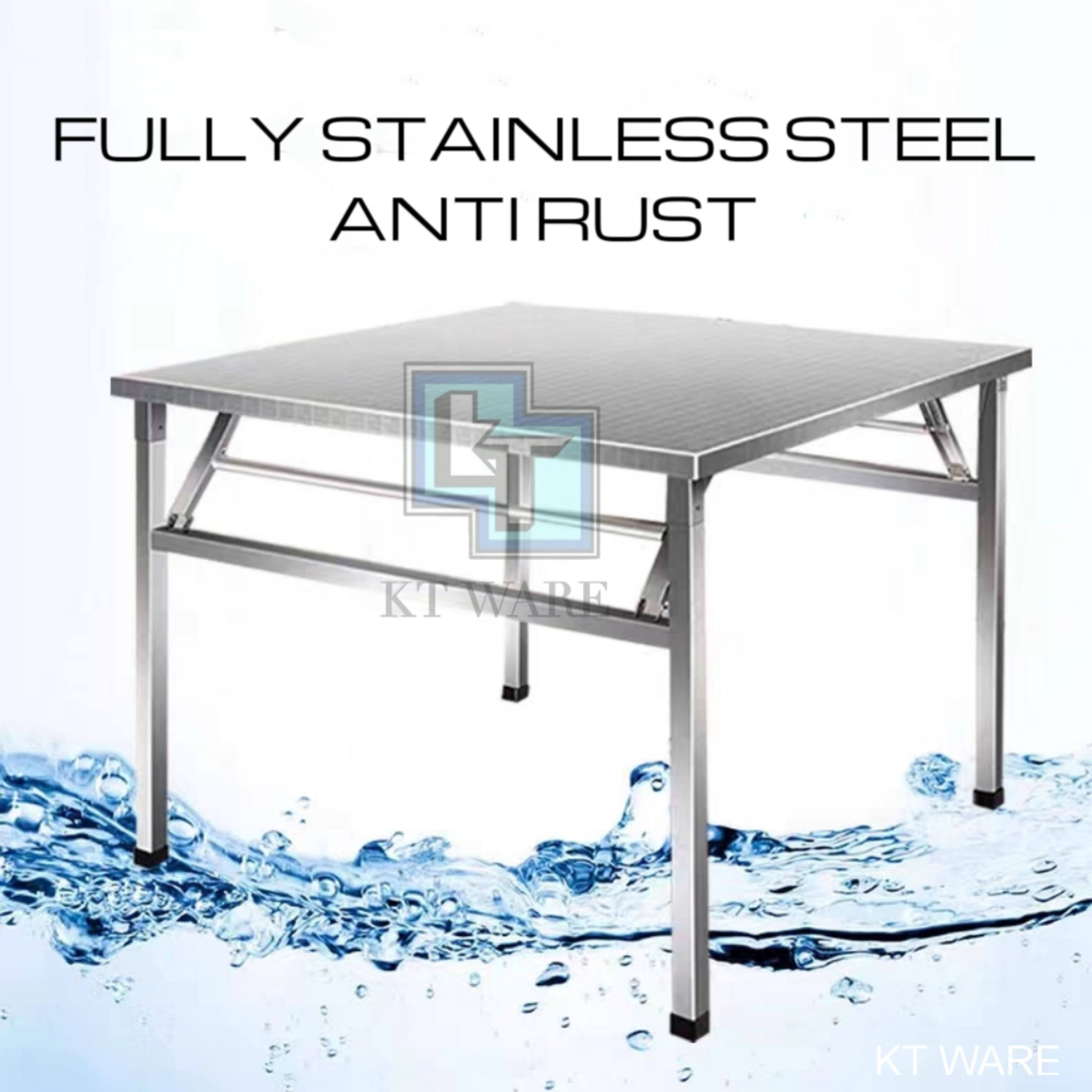 KT WARE STAINLESS STEEL FOLDING TABLE BANQUET TABLE FUNCTION TABLE ...