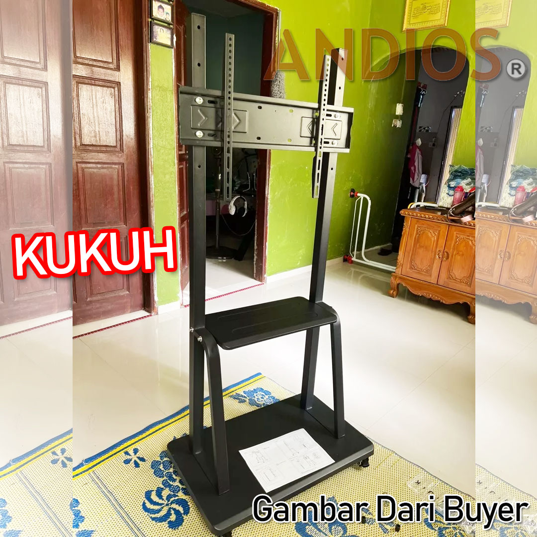 TV Stand 32inci 65inch Rak LED LCD Monitor Kaki Besi Portable Bracket ...