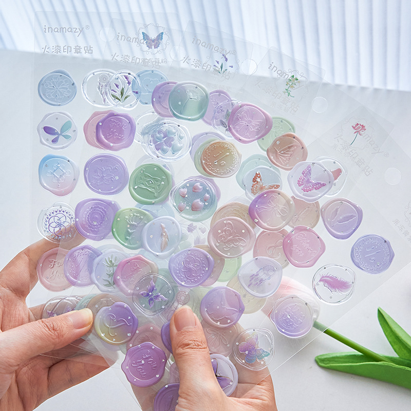 IMZ INS Beautiful Butterflies & Flowers Series 3D Wax Seal Patterns