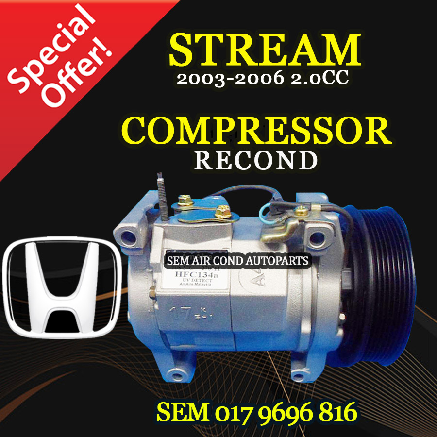 HONDA STREAM OLD MODEL 2003-2006 YEAR 2.0CC RECOND COMPRESSOR ...
