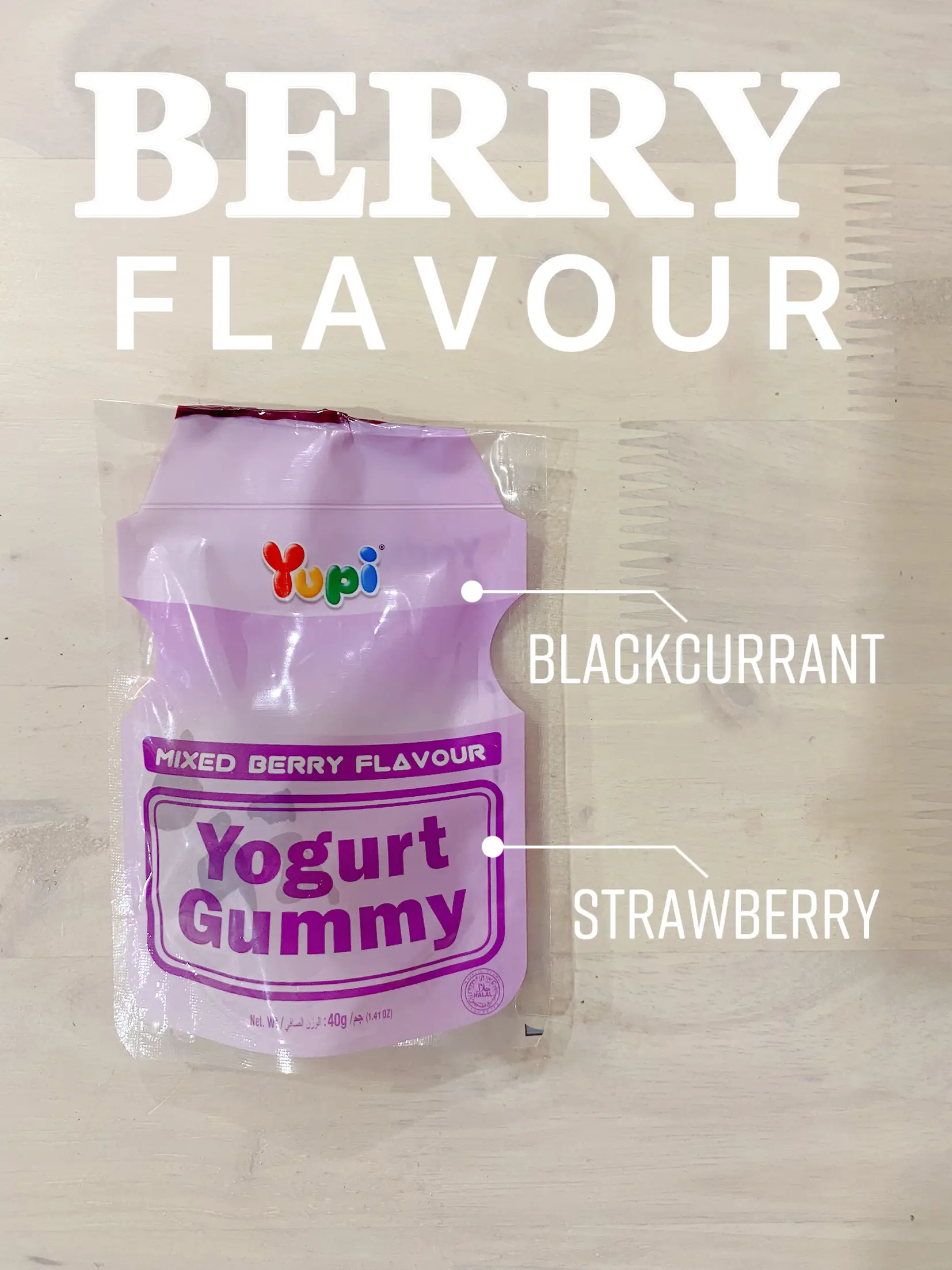 (Halal) YUPI YOGURT GUMMY (Original / Mixed Berries / Melon & Peach