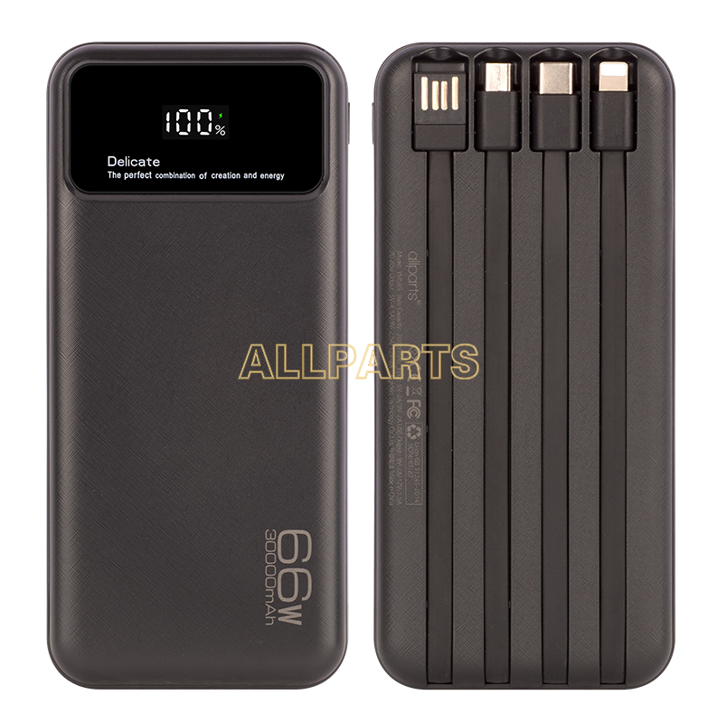 W Pd Super Fast Charge Mah Powerbank With Cable Mini Power