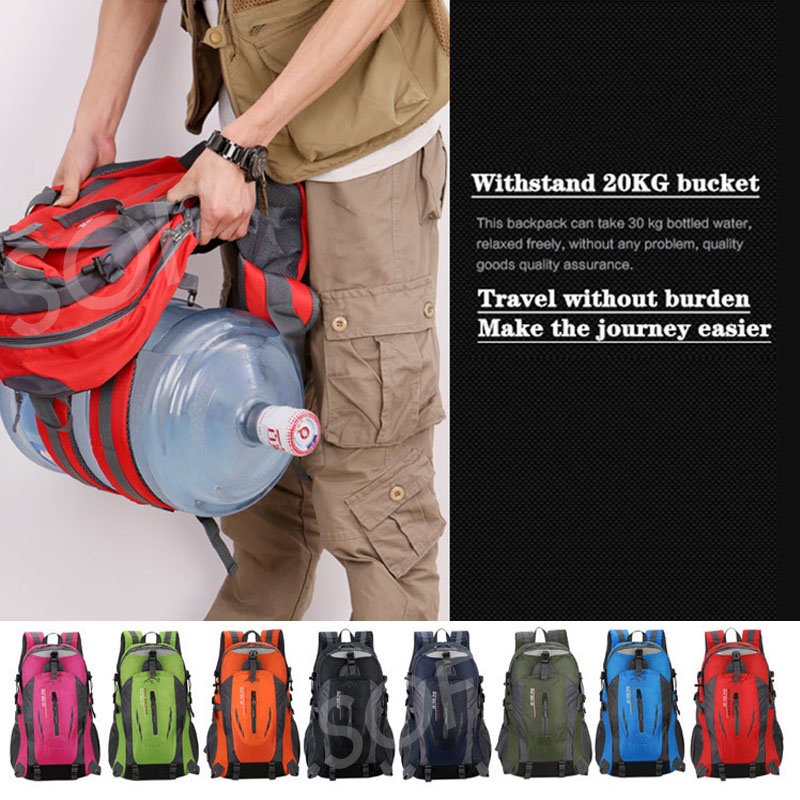 40L travel bag Waterproof Outdoor Backpack Hiking beg Sports Daypack ...