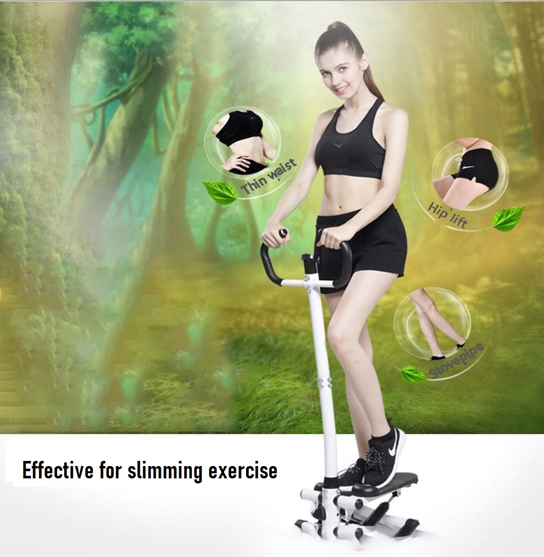 Upgrade Stepper Workout Machine With Handlebar and Multi-Function LCD ...