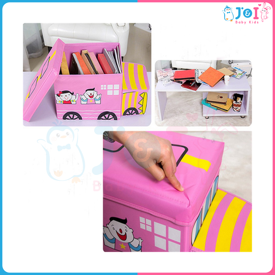 Storage Box Kids Vehicle Toy Storage Box Foldable Toy Storage Car ...