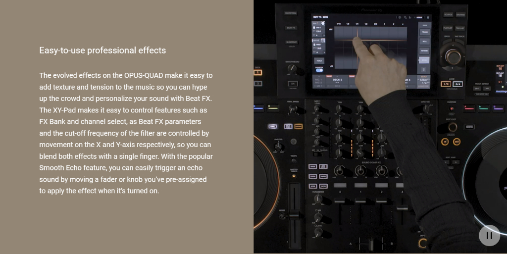 Pioneer DJ OpusQuad Professional AllInOne DJ System Black