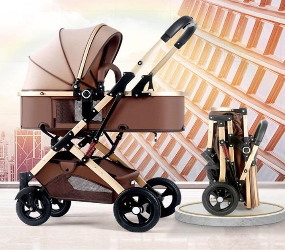 Lightweight Two-Way Foldable Baby Stroller For Newborn & Toddler High ...