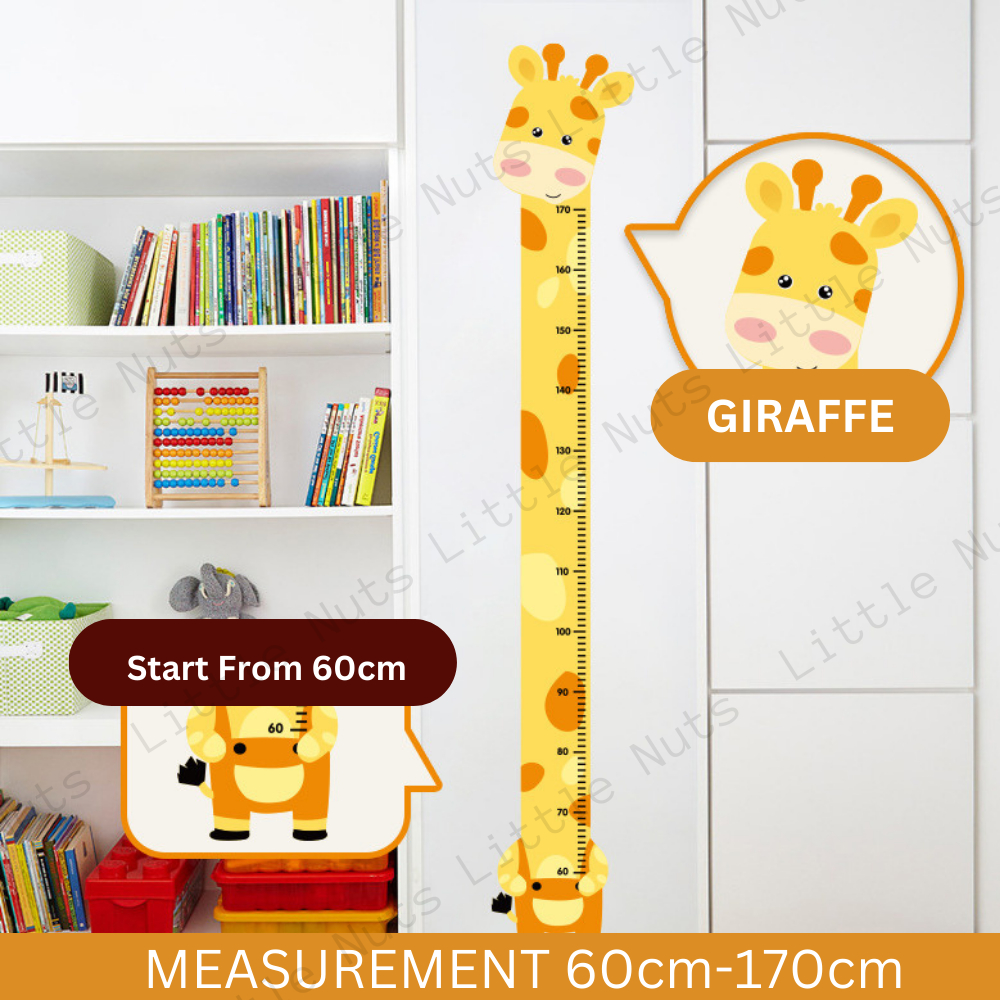 Kids Height Measurement Sticker Kids Measurement Wall Paper Alat Ukur ...