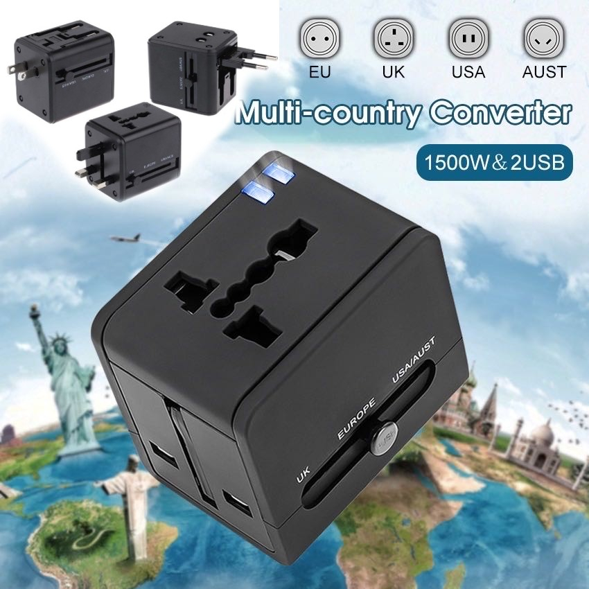 Universal Travel Adapter Plug Converter Multi-Function USB Conversion ...