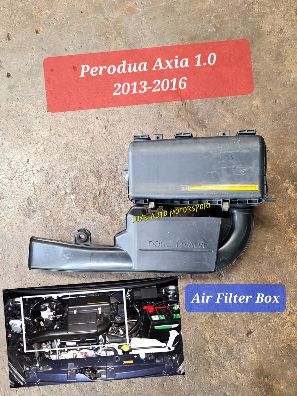 Original Used Axia (20132016) Air Filter Box, Air Cleaner Filter / Air