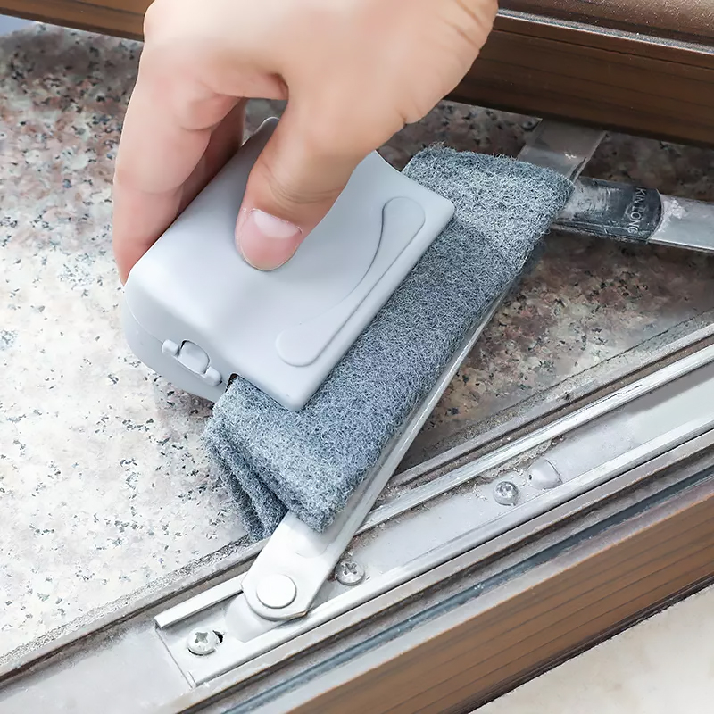 𝐖𝐄𝐓 / 𝐃𝐑𝐘 𝐔𝐒𝐄 Magic Sponge Cleaner Brush Sliding Door Track Window ...