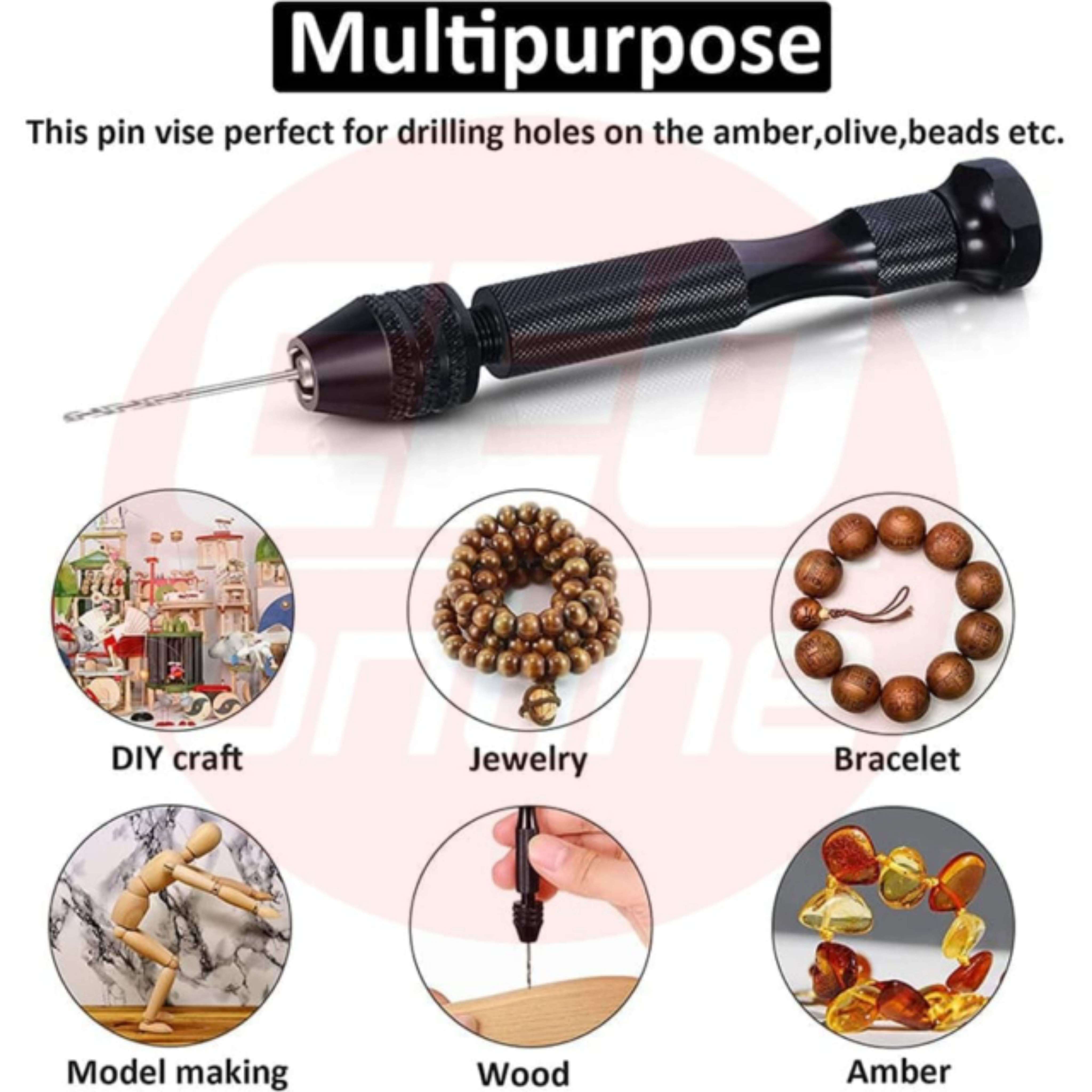 CEO 🇲🇾 Mini Micro Aluminum Hand Drill With Keyless Chuck HSS Steel ...