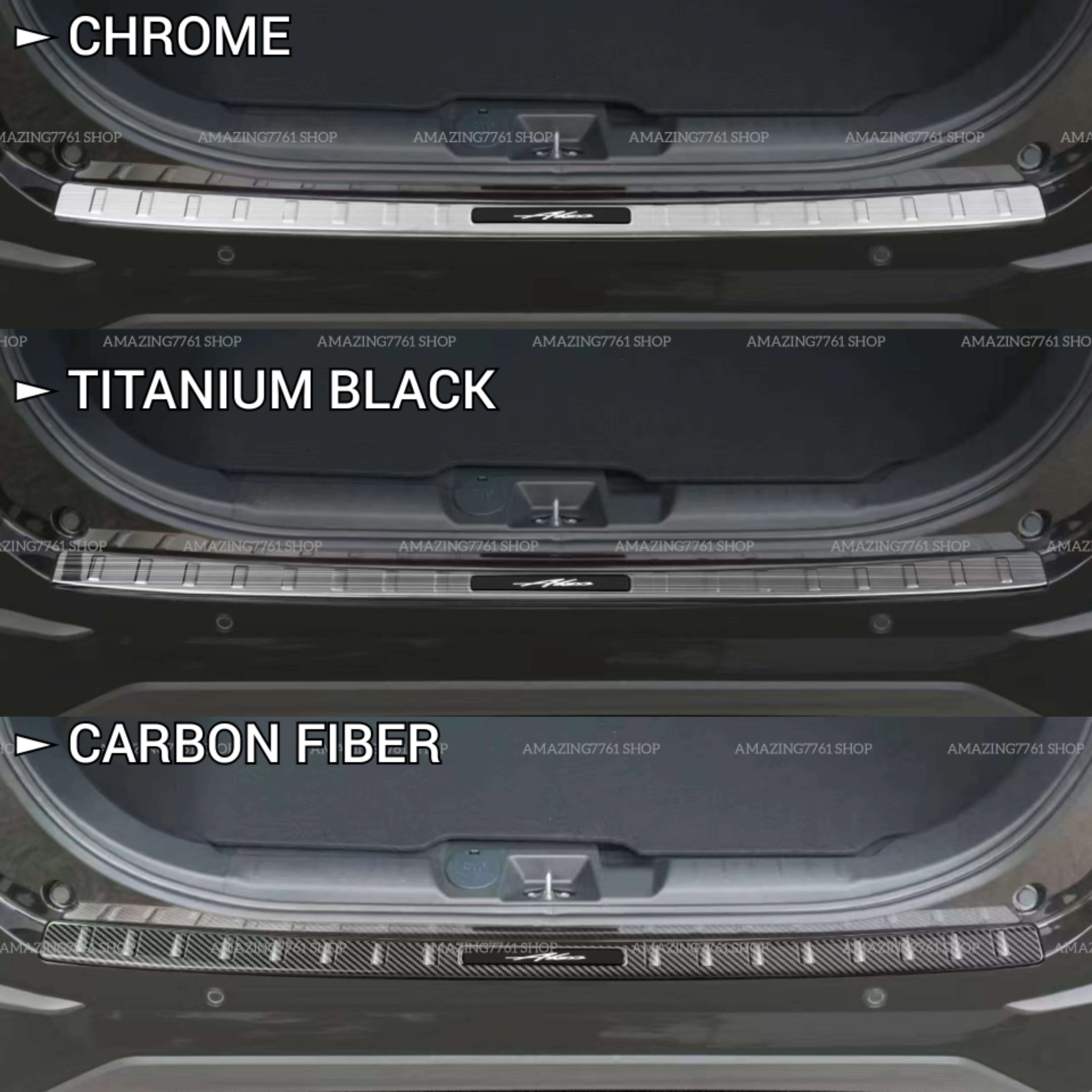 AMAZING NEW PERODUA ALZA 2022 REAR BUMPER PAD STAINLESS STEEL REAR ...
