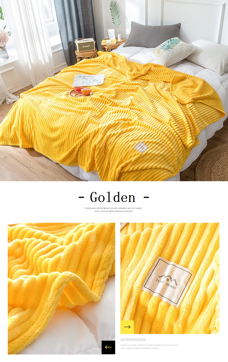 Blanket Queen King Flannel Selimut Throw Blanket Sofa Office Sleeping