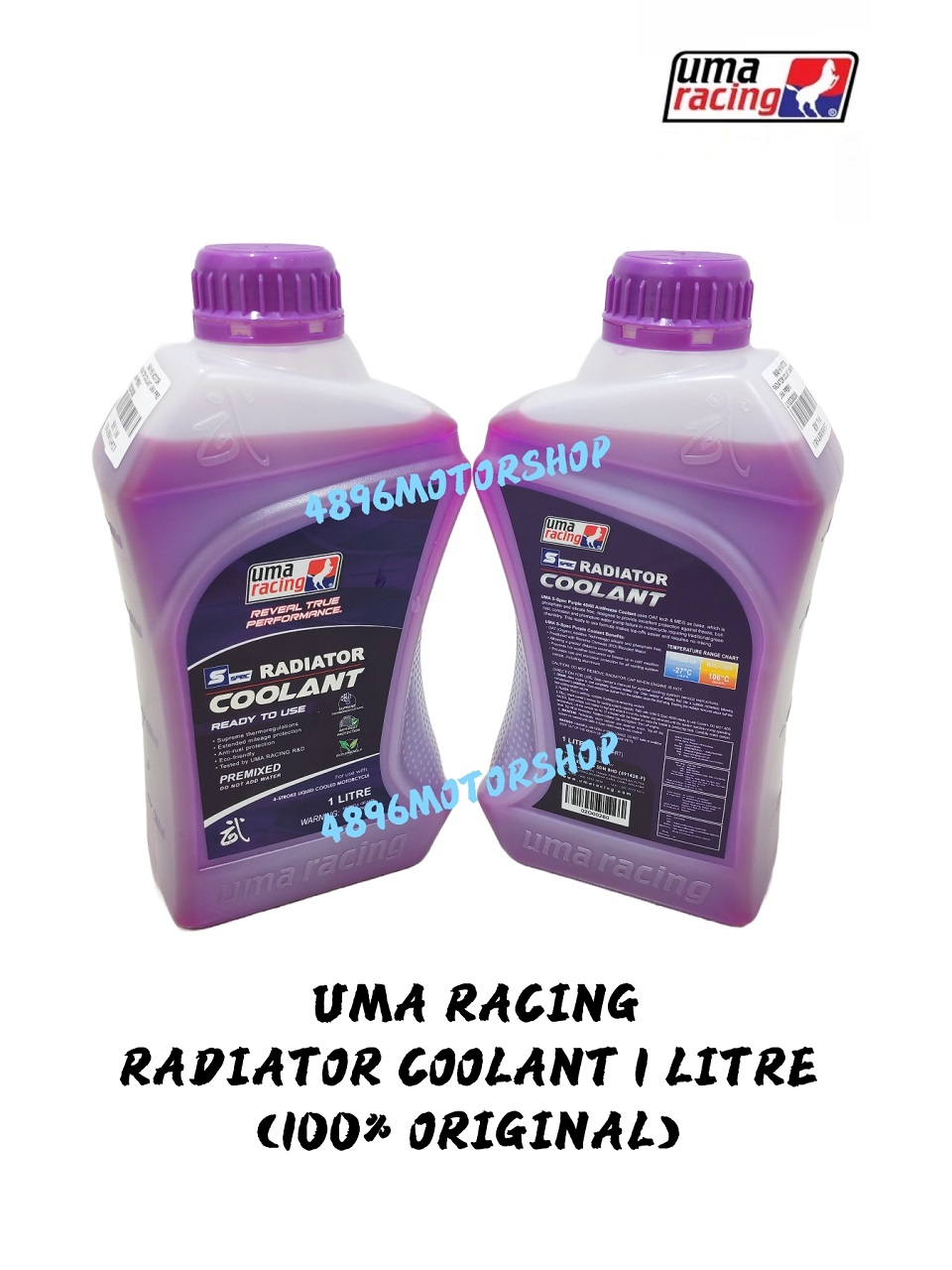 100% ORIGINAL UMA RACING PREMIX RADIATOR COOLANT 1 LITRE YAMALUBE Y15 ...