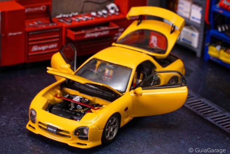 PGM 1/64 Mazda RX-7 FD3S - Yellow With Opening Parts | Shopee Malaysia