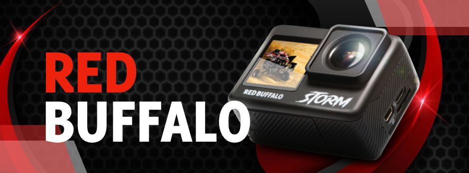 RED BUFFALO AC-STORM ACTION CAMERA DUAL SCREEN 4K/60fps 24MP 140 WIDE ...